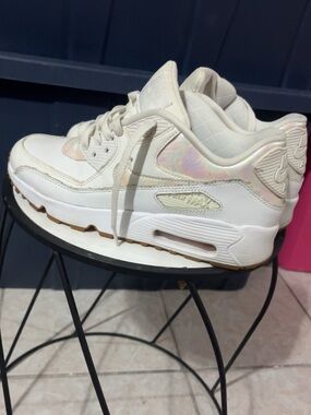 Nike Women’s Cream Iridescent Accent Sneakers